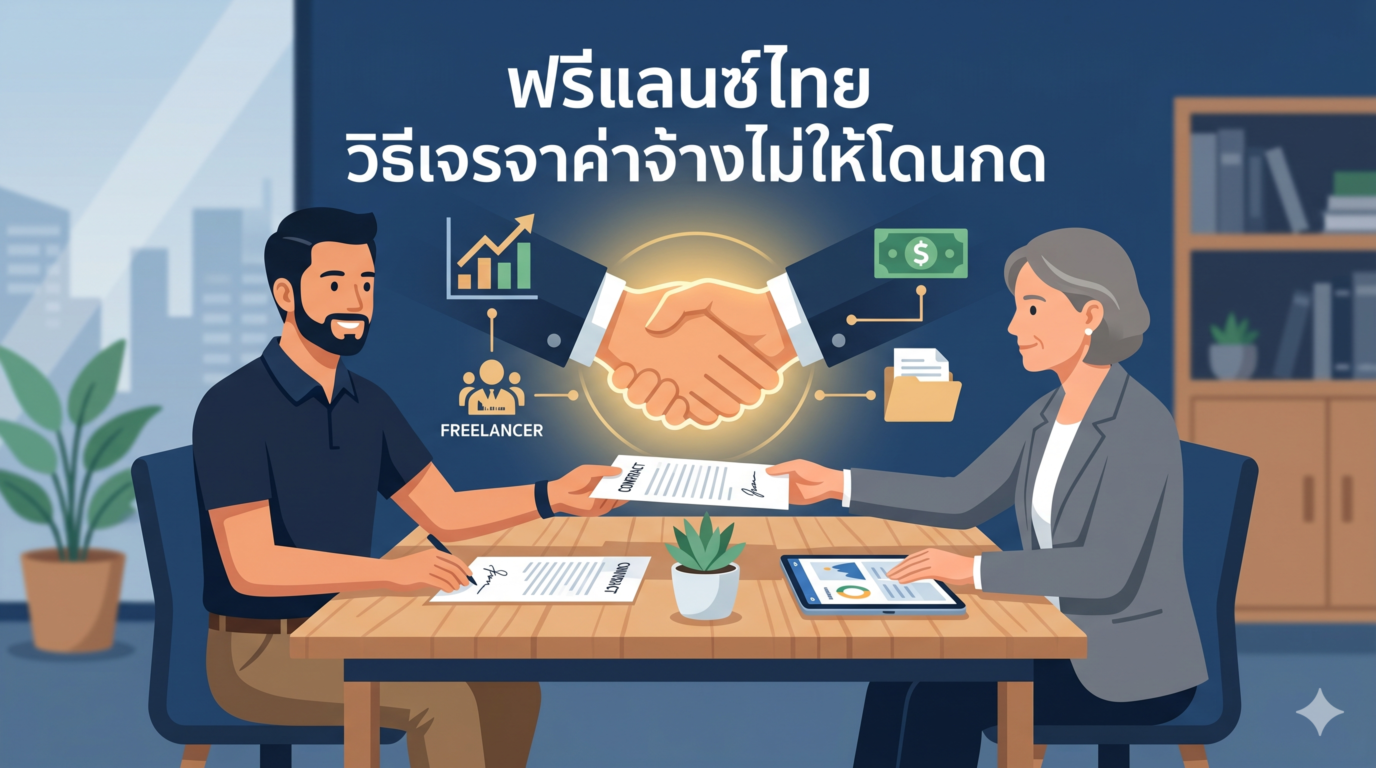 ฟรีแลนซ์ไทย วิธีเจรจาค่าจ้างไม่ให้โดนกด — 5 เทคนิคที่ได้ผลจริง